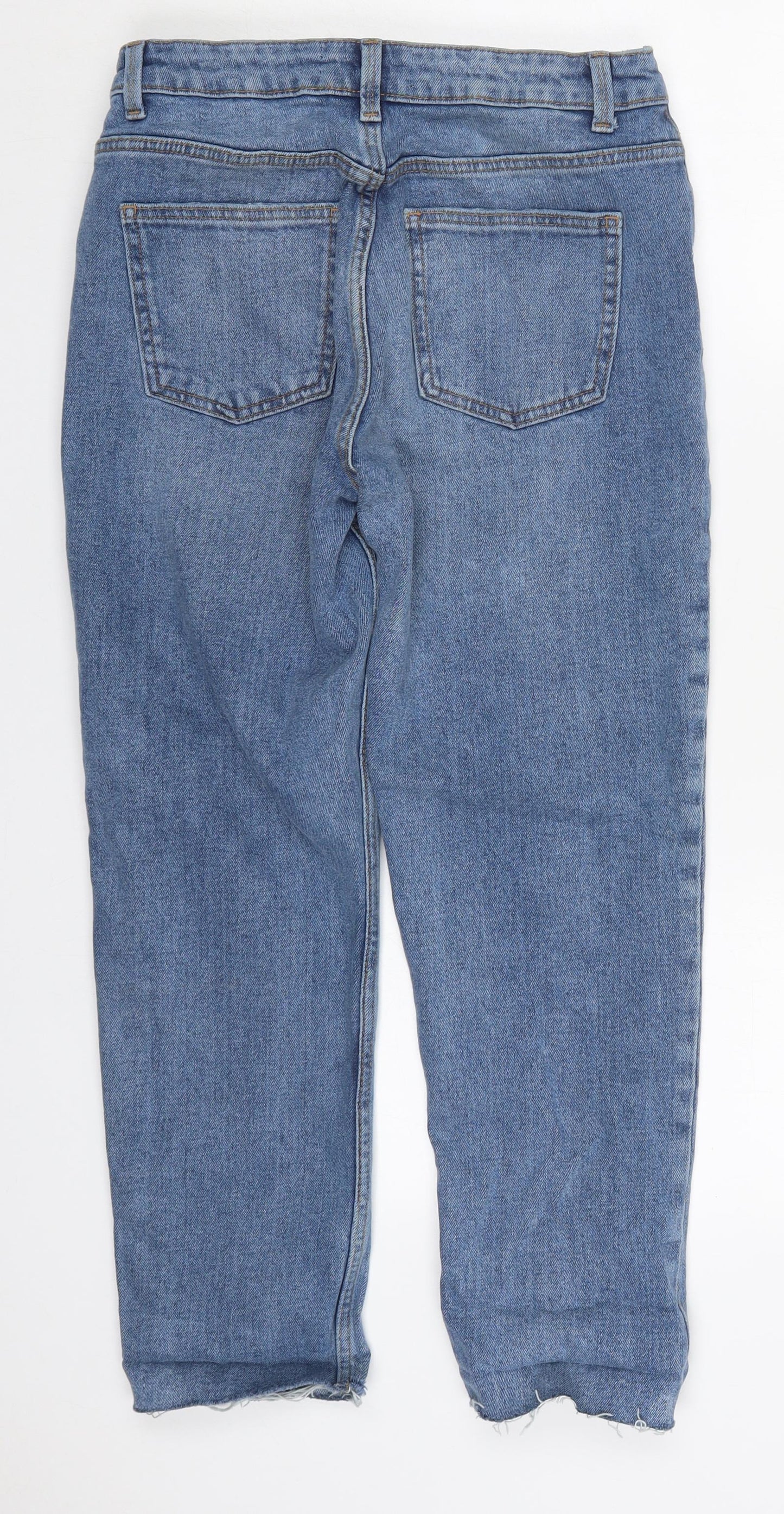 Denim Co Womens Blue  Cotton Mom Jeans Size 12 L24 in Regular Button