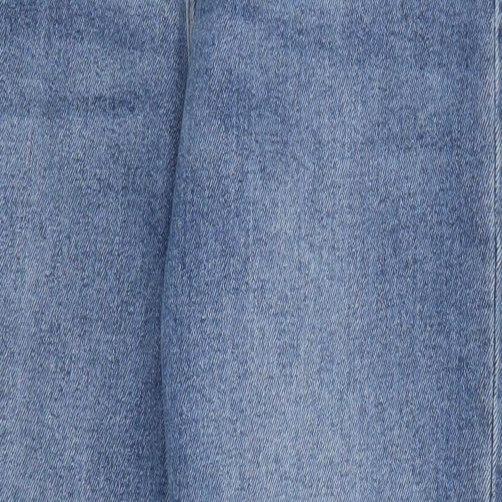 Denim Co Womens Blue  Cotton Mom Jeans Size 12 L24 in Regular Button
