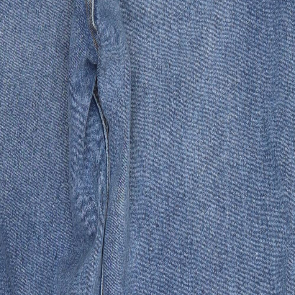 Denim Co Womens Blue  Cotton Mom Jeans Size 12 L24 in Regular Button