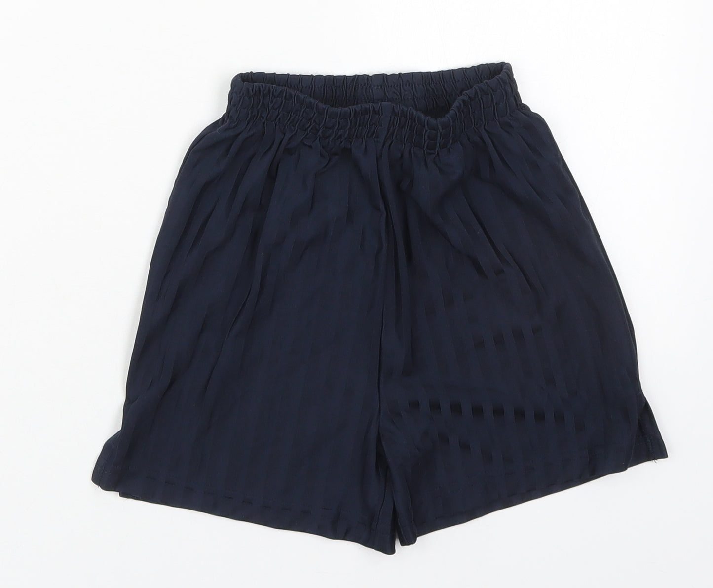 TU Boys Blue Striped Polyester Sweat Shorts Size 7 Years  Regular
