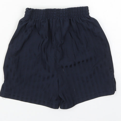 TU Boys Blue Striped Polyester Sweat Shorts Size 7 Years  Regular