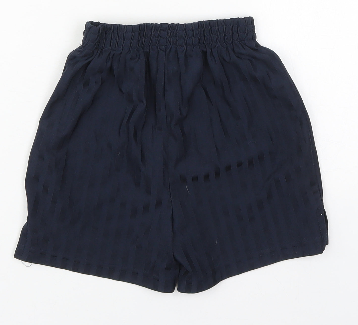 TU Boys Blue Striped Polyester Sweat Shorts Size 7 Years  Regular