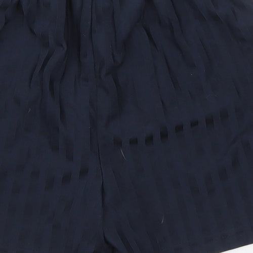 TU Boys Blue Striped Polyester Sweat Shorts Size 7 Years  Regular