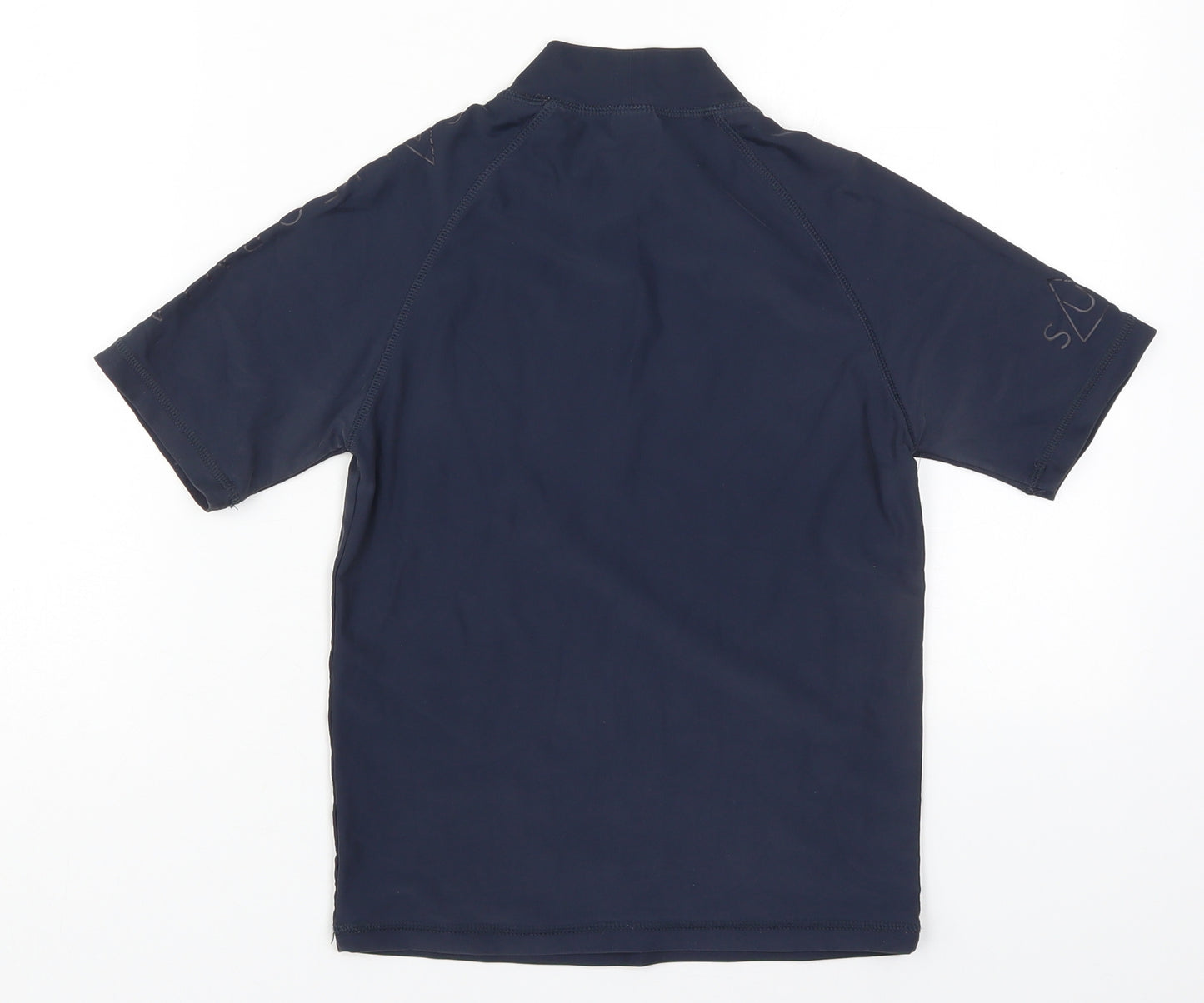 NEXT Boys Blue  Nylon Basic T-Shirt Size 9 Years Round Neck Pullover