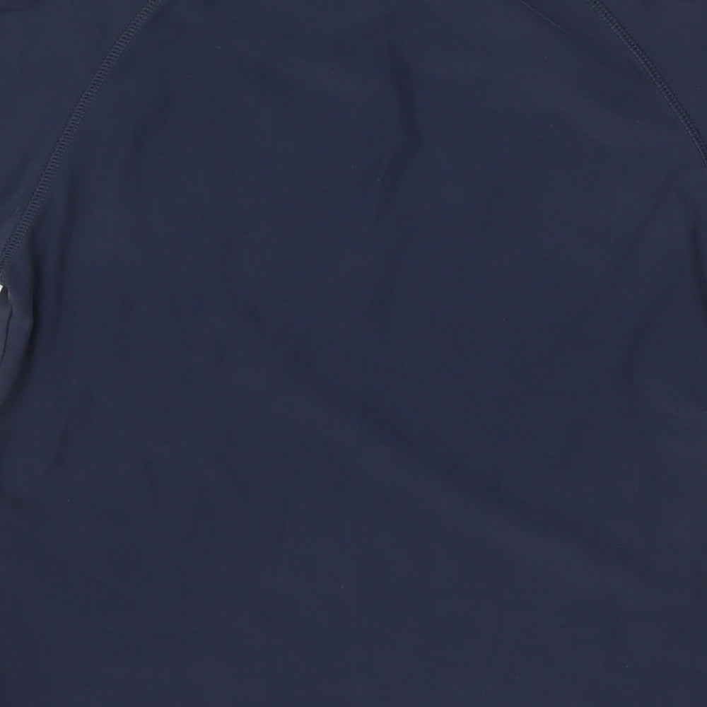 NEXT Boys Blue  Nylon Basic T-Shirt Size 9 Years Round Neck Pullover