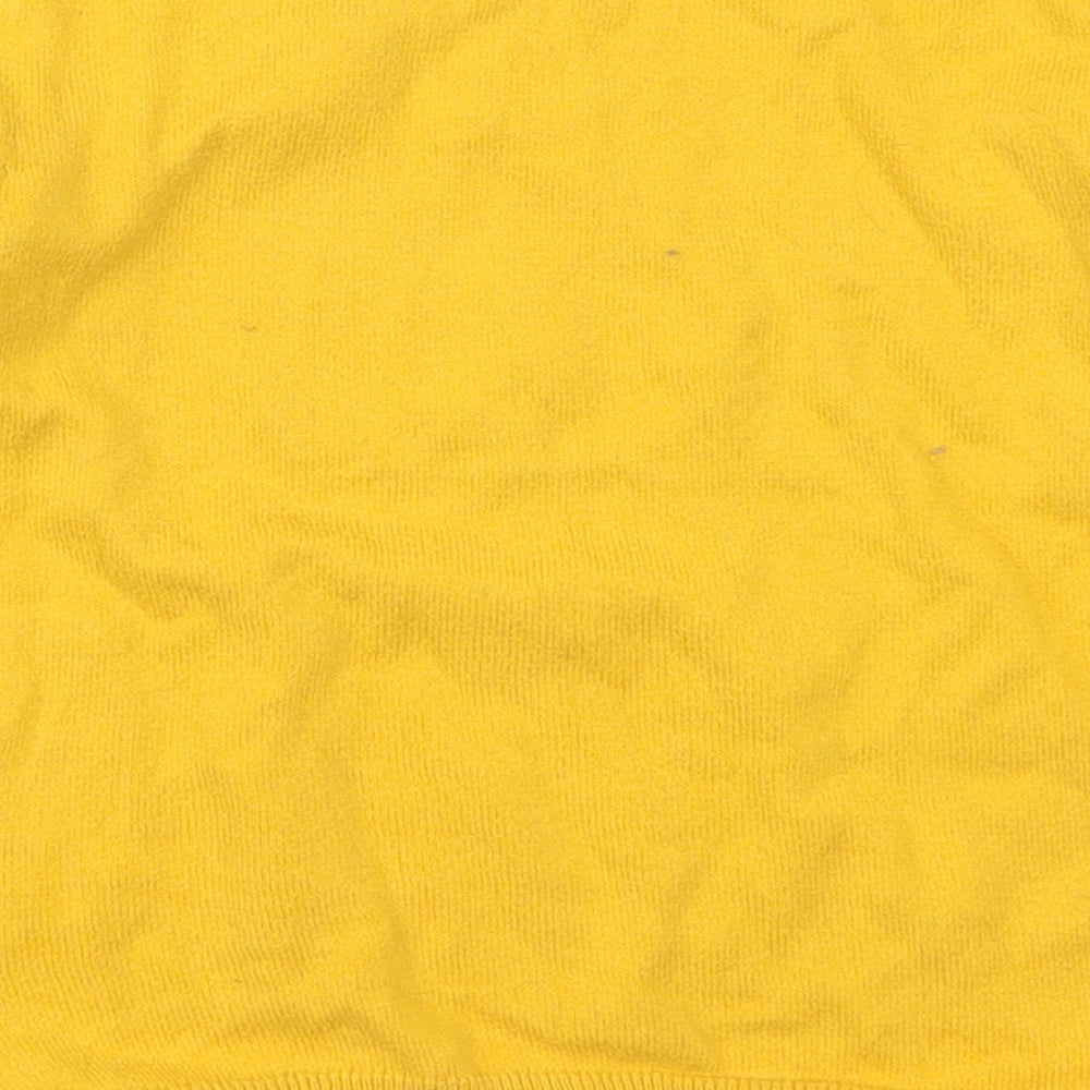 H&M Girls Yellow Round Neck  Cotton Pullover Jumper Size 5-6 Years  Pullover - Birds