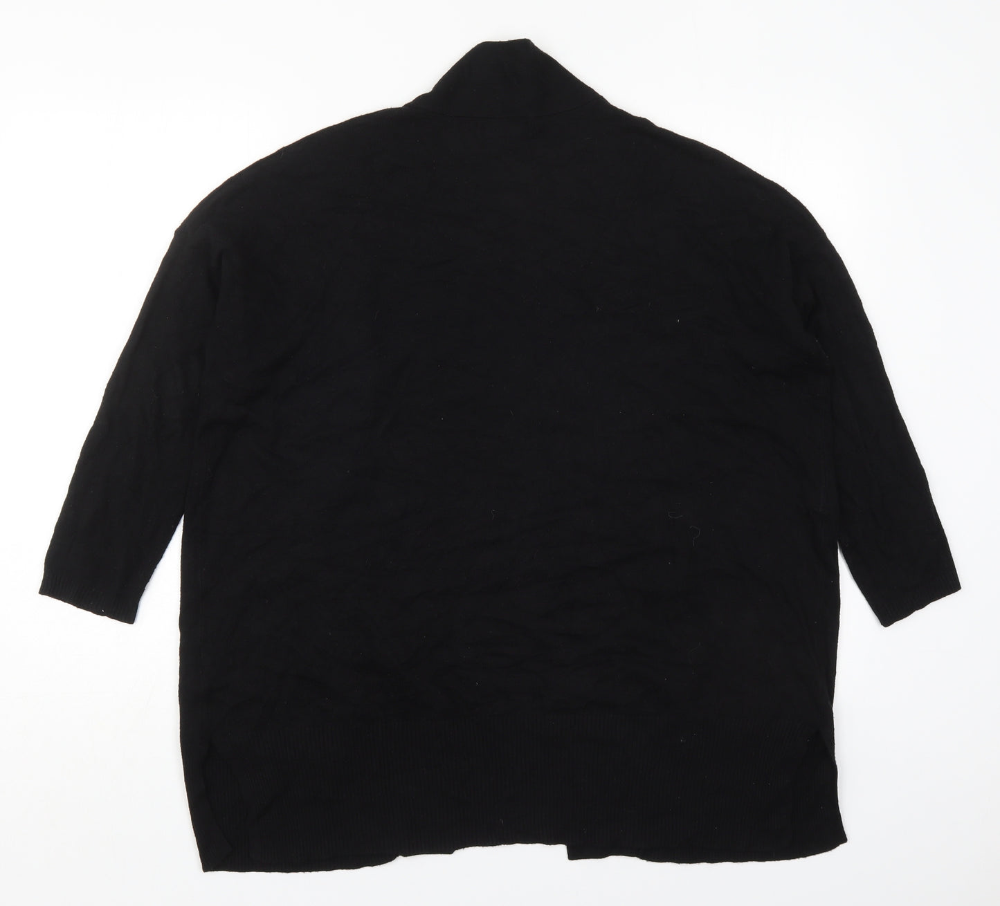 Atmopshere Womens Black Collared  Viscose Cardigan Jumper Size 12