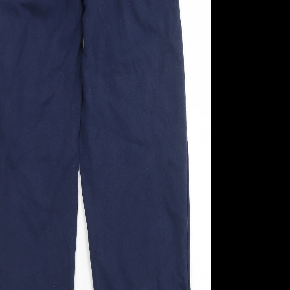 Brookhaven Mens Blue  Cotton Jogger Trousers Size S L27 in Regular Drawstring