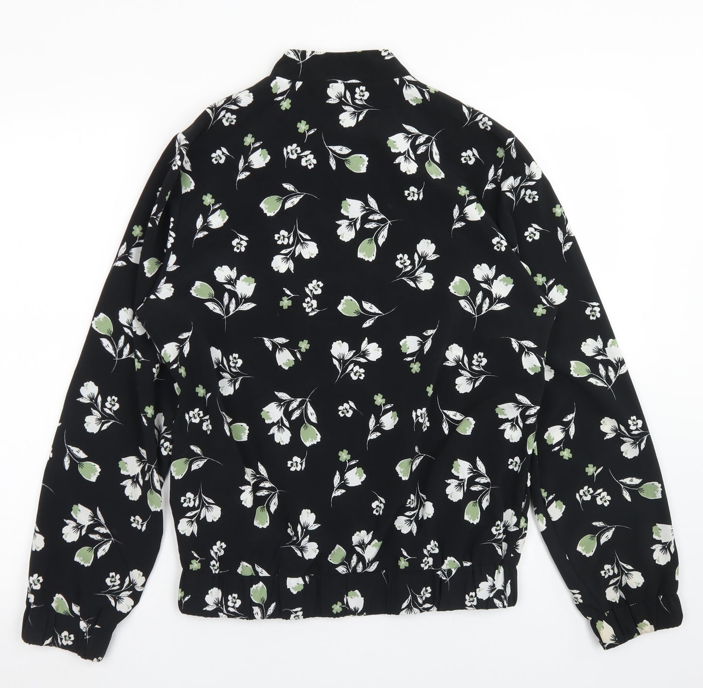 V by Very Womens Black Floral  Jacket  Size 12  Zip