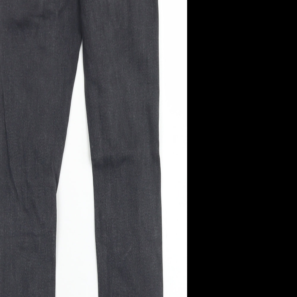 Topshop Womens Black  Cotton Skinny Jeans Size 25 in L32 in Regular Button