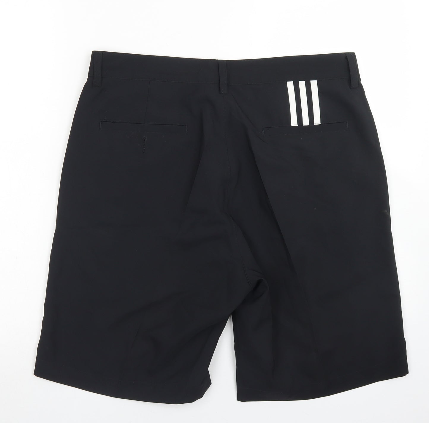 adidas Mens Black  Polyester Athletic Shorts Size 34 in L6 in Regular