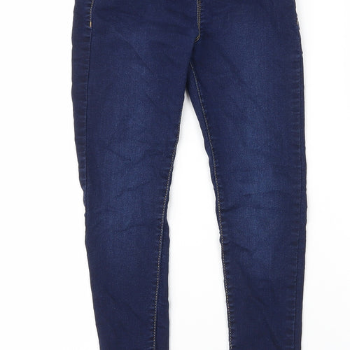 F&F Girls Black  Cotton Jegging Jeans Size 9 Months L22 in Regular