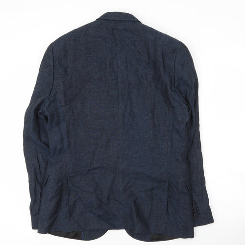H&M Mens Blue  Cotton 2 Piece Blazer Size 38