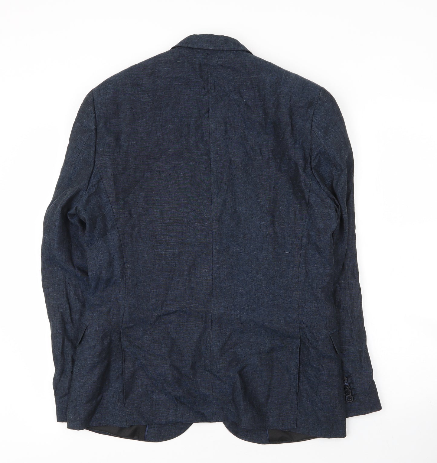 H&M Mens Blue  Cotton 2 Piece Blazer Size 38