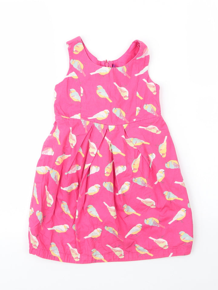 Emma Bunton Girls Pink  Cotton A-Line  Size 3 Years  Round Neck Zip