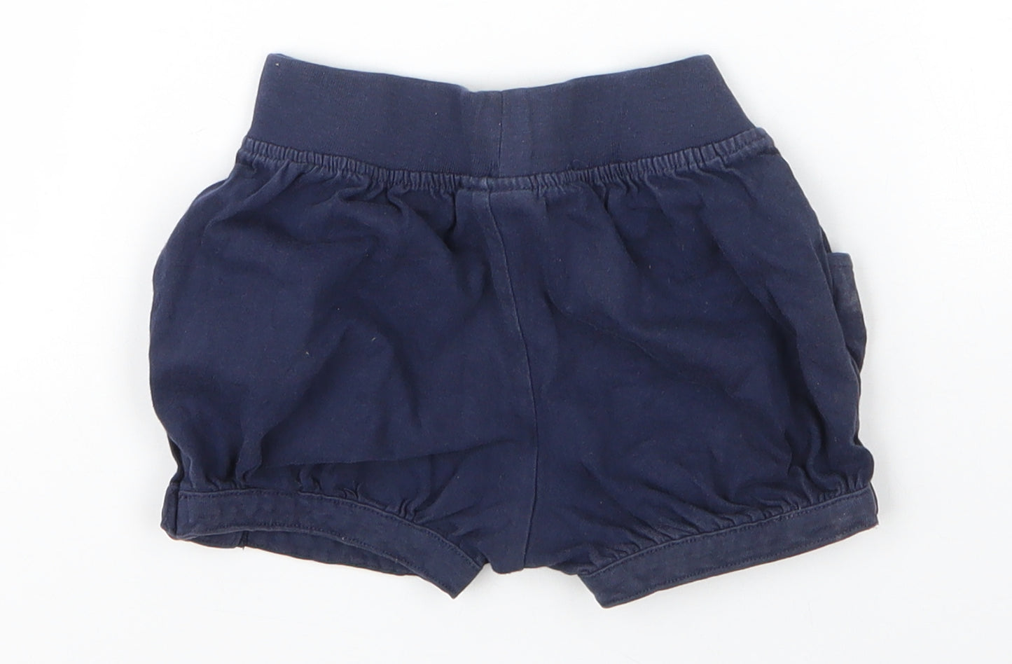 Matalan Girls Blue  Cotton Sweat Shorts Size 3 Years  Regular Drawstring