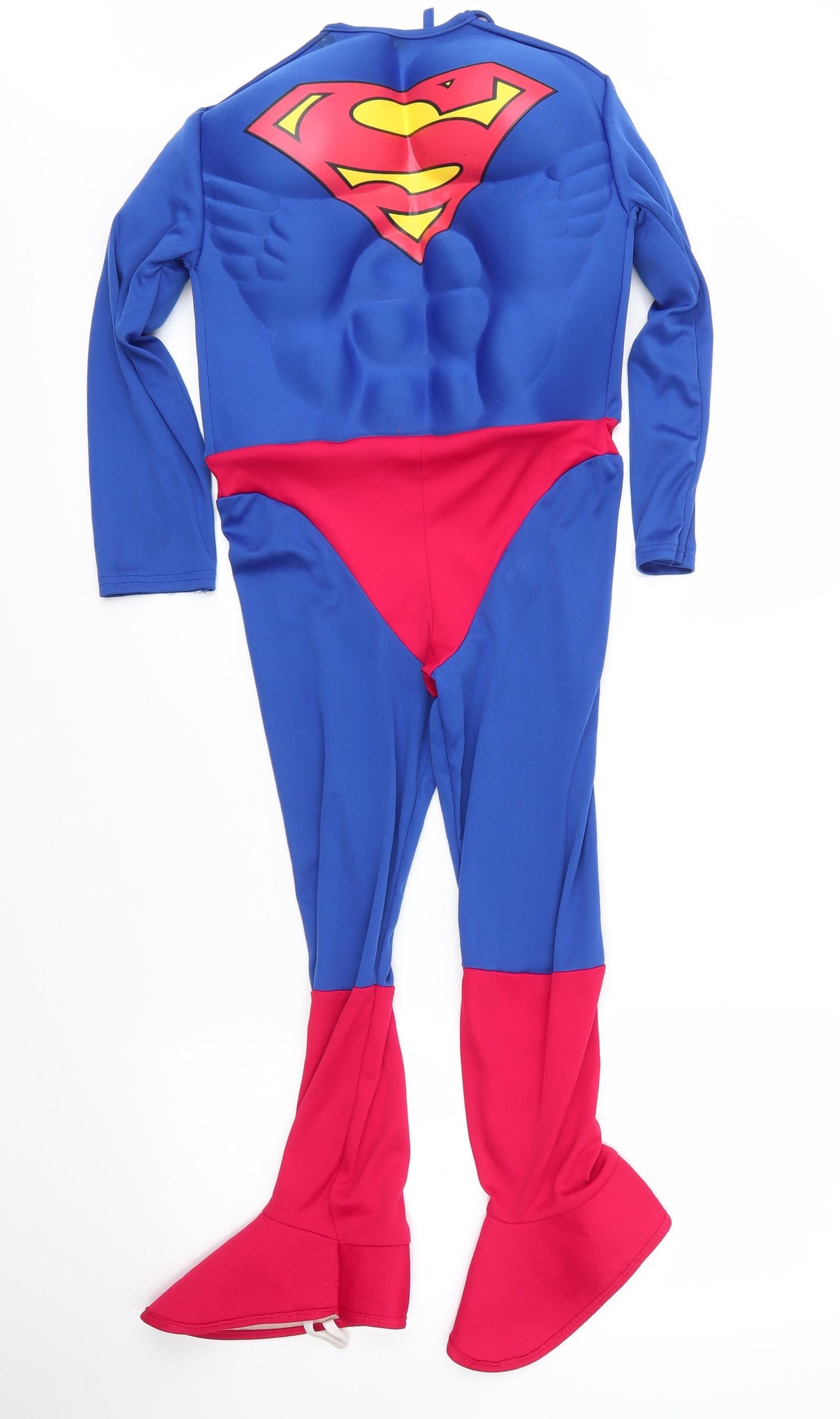 Warner Bros. Boys Blue  Polyester Basic T-Shirt Size S Round Neck  - Fancy dress, Superman