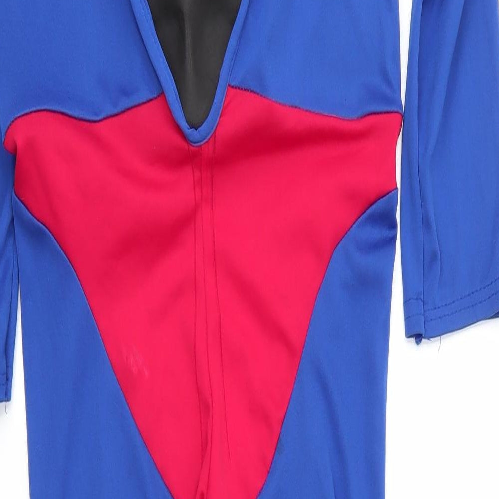 Warner Bros. Boys Blue  Polyester Basic T-Shirt Size S Round Neck  - Fancy dress, Superman