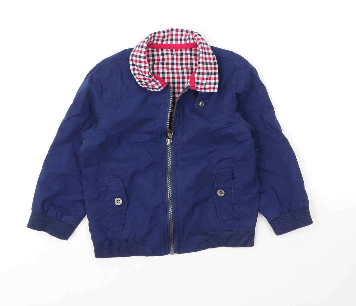 Mothercare Baby Blue   Bomber Jacket Coat Size 24 Months   Zip