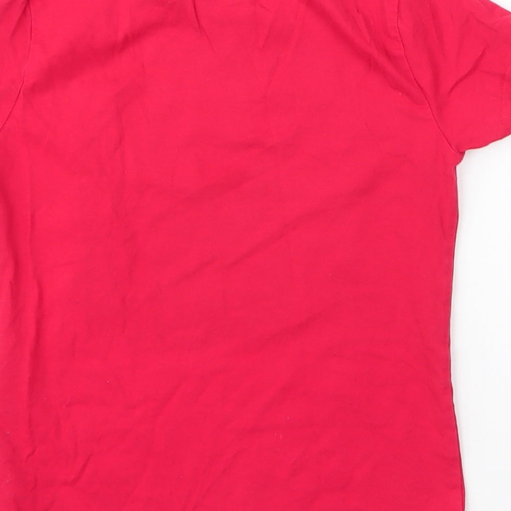 Primark Boys Red  Cotton Basic T-Shirt Size 4 Years Round Neck  - Harry Potter