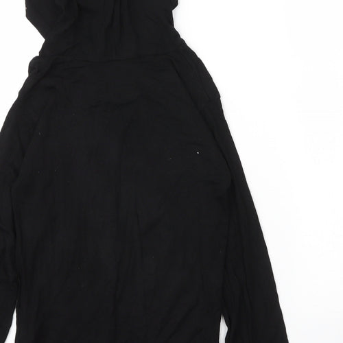 A to Z 4 Kids Girls Black  Viscose Pullover Hoodie Size 11 Years