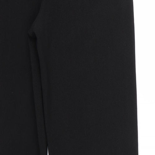 XE Womens Black  Polyester Trousers  Size 10 L28 in Regular