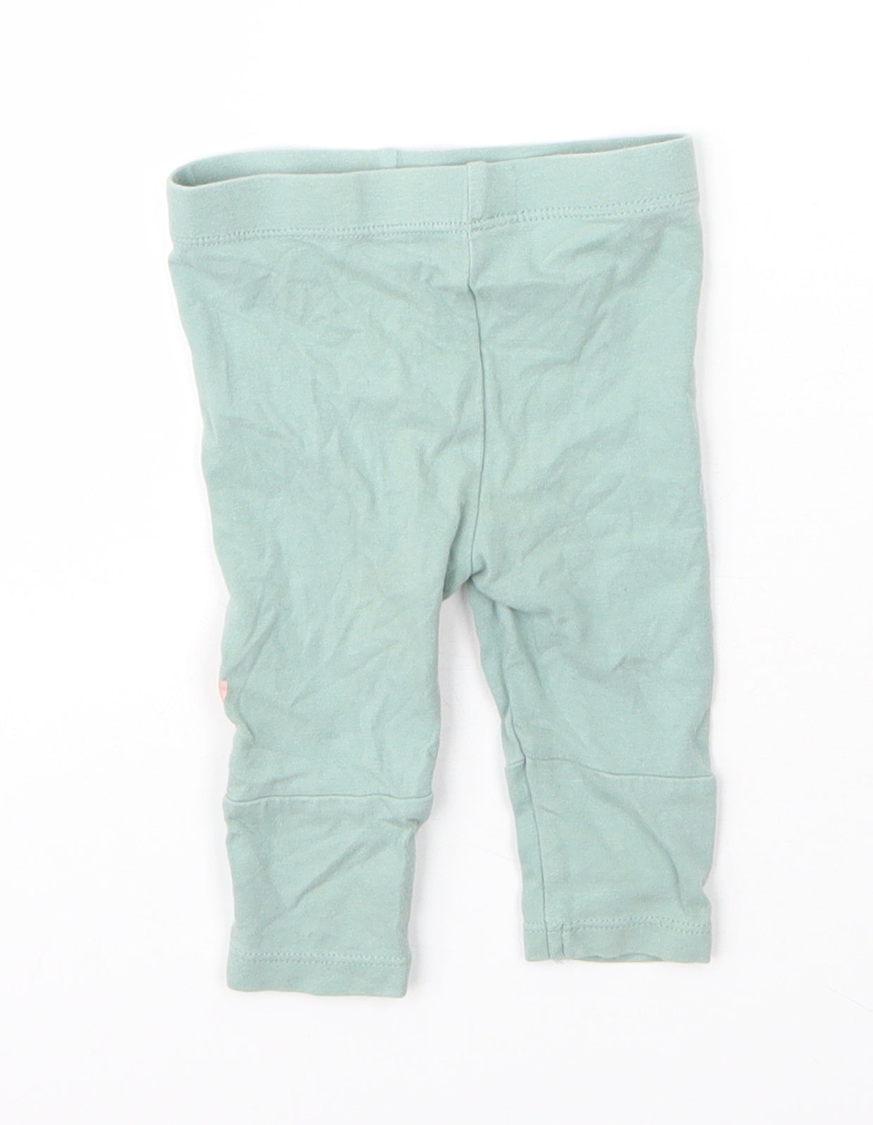 TU Girls Green  Cotton Capri Leggings Size 3-6 Months