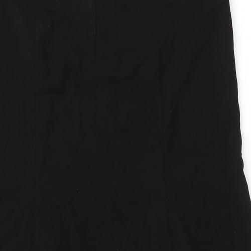 Etam Womens Black  Viscose Trumpet Skirt Size 14   Zip