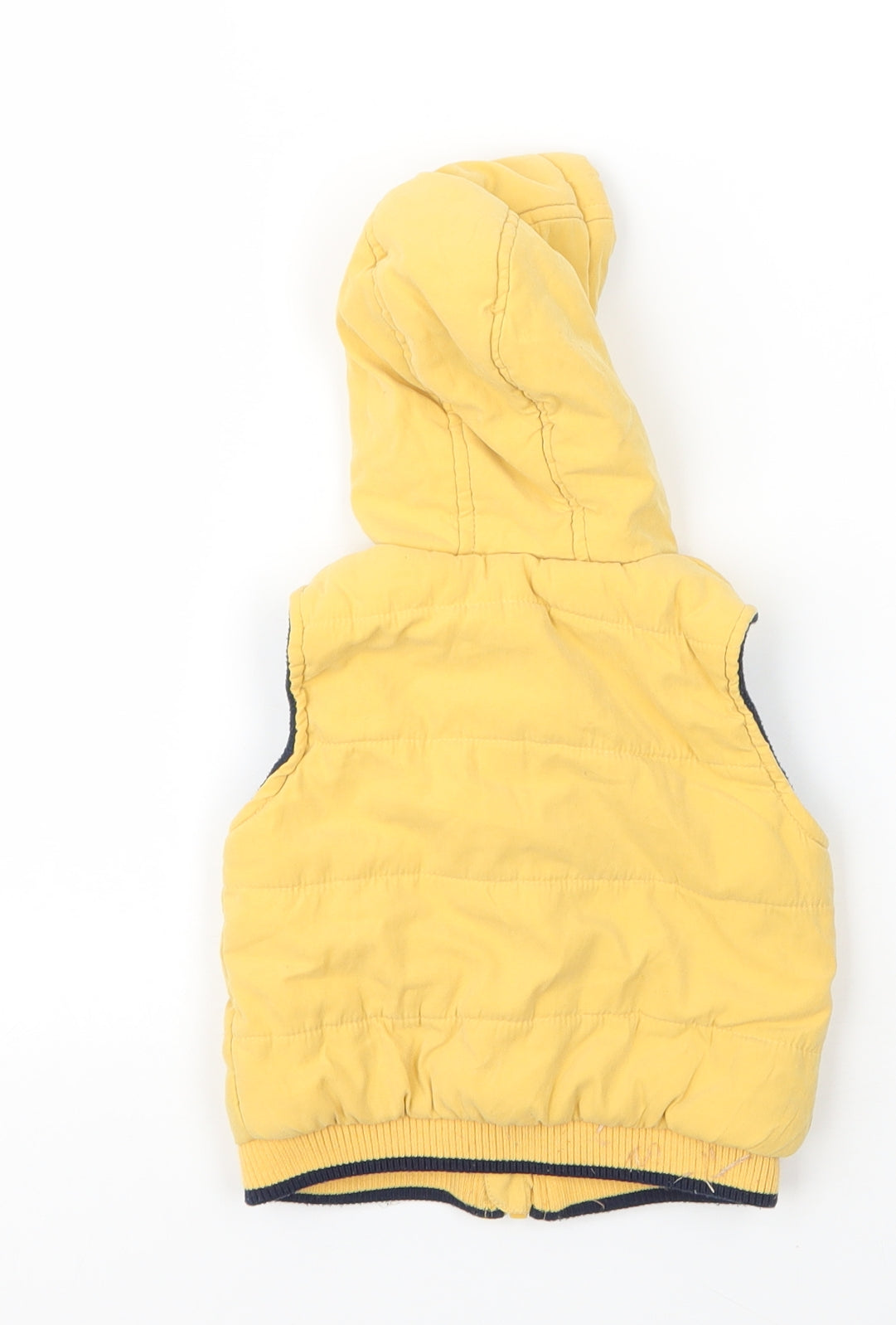 George Boys Yellow   Gilet Coat Size 3-6 Months   Zip