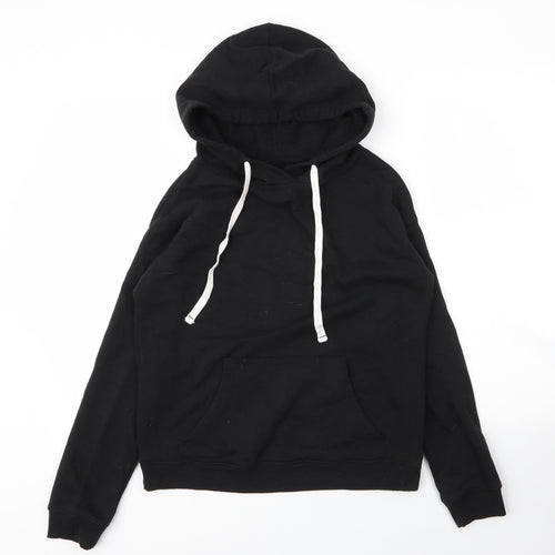 Preworn Mens Black  Cotton Pullover Hoodie Size XS