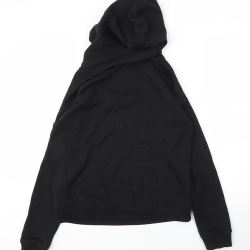 Preworn Mens Black  Cotton Pullover Hoodie Size XS