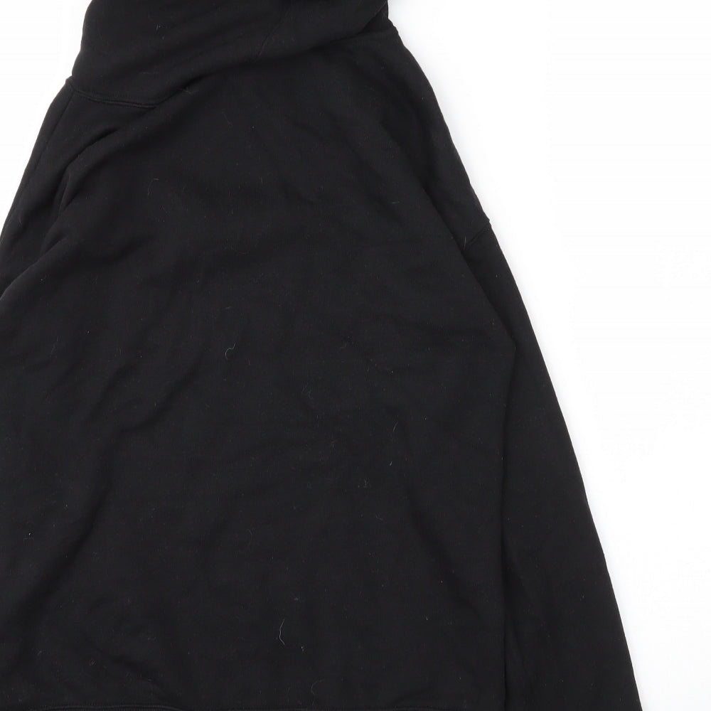Preworn Mens Black  Cotton Pullover Hoodie Size XS