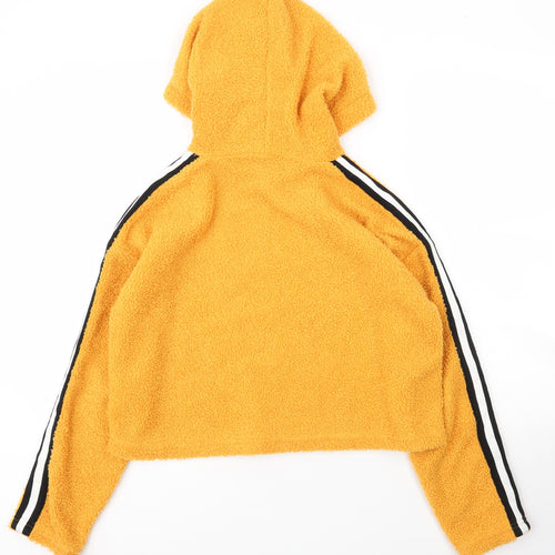 New Look Girls Yellow  Polyester Pullover Hoodie Size 12 Years