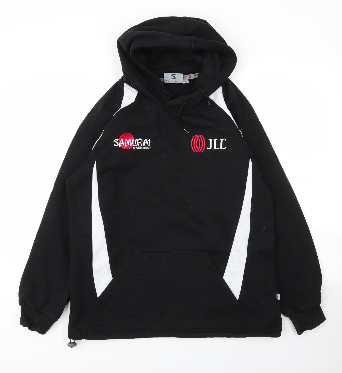 Samurai Sports Mens Black High Neck  Cotton Pullover Jumper Size S