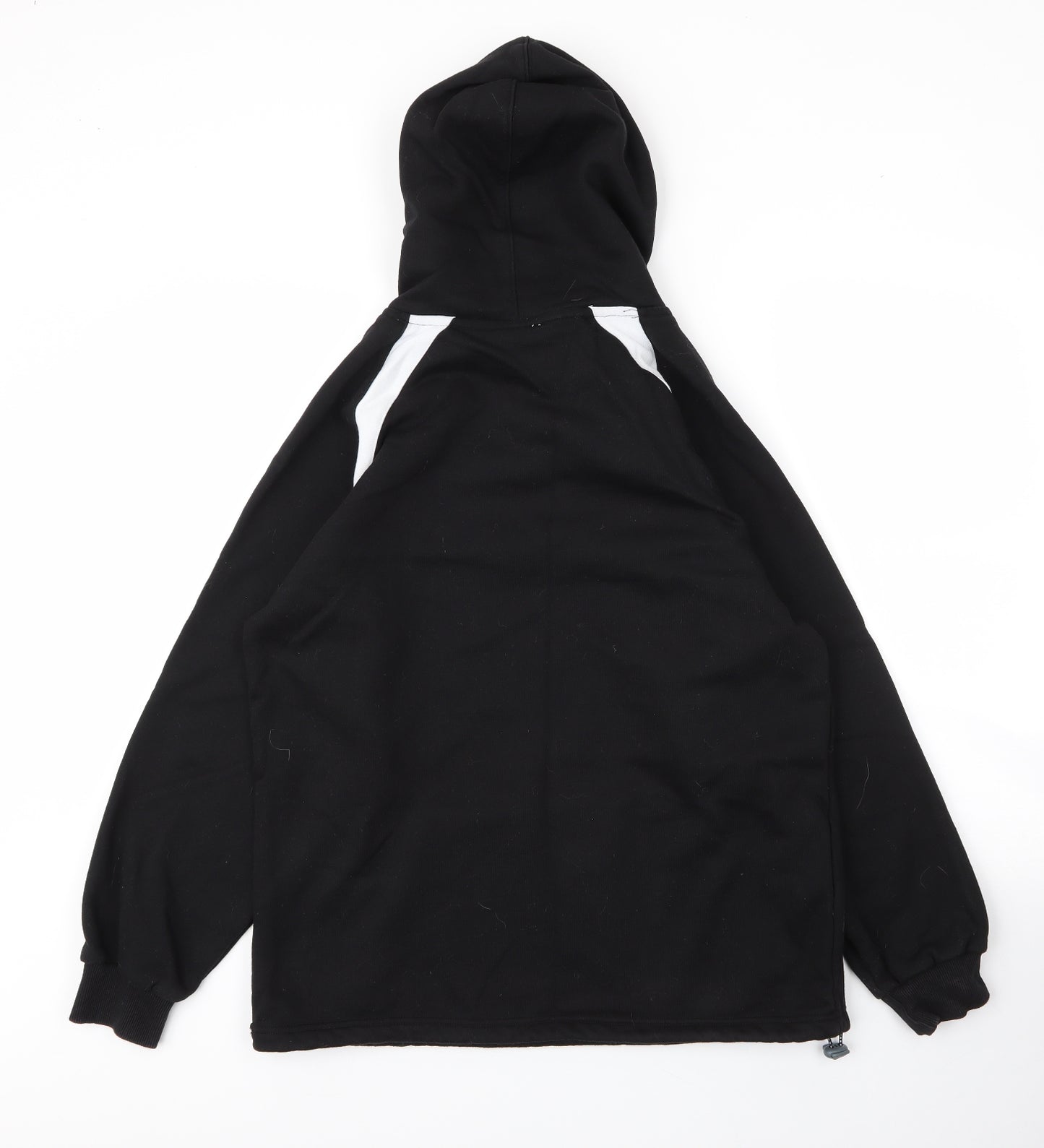 Samurai Sports Mens Black High Neck  Cotton Pullover Jumper Size S