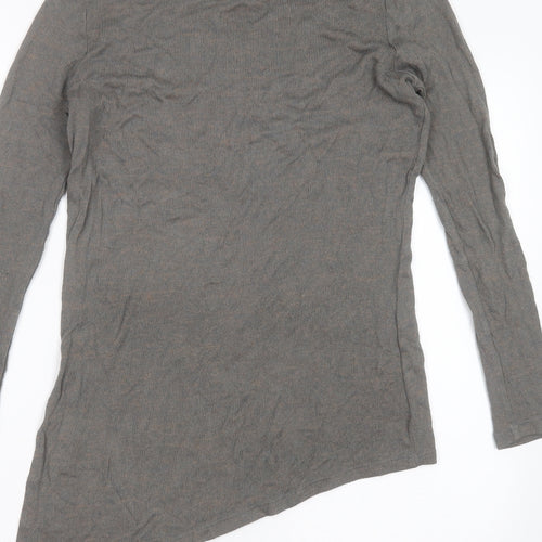 River Island Womens Green Round Neck  Viscose Pullover Jumper Size 10