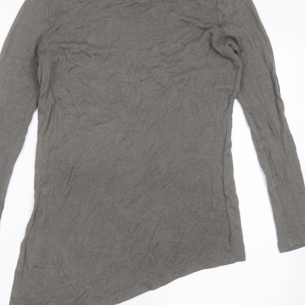 River Island Womens Green Round Neck  Viscose Pullover Jumper Size 10