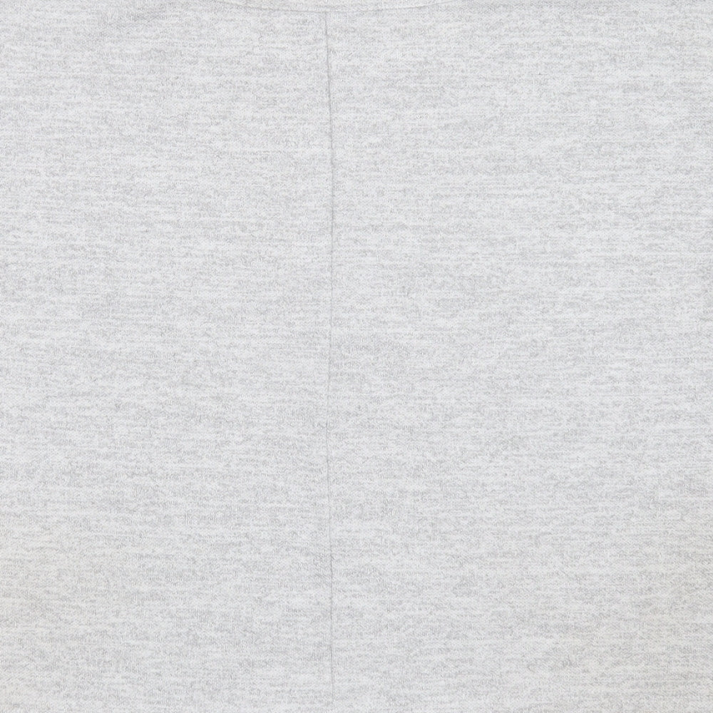IZABEL LONDON Womens Grey  Polyester Pullover Hoodie Size 10