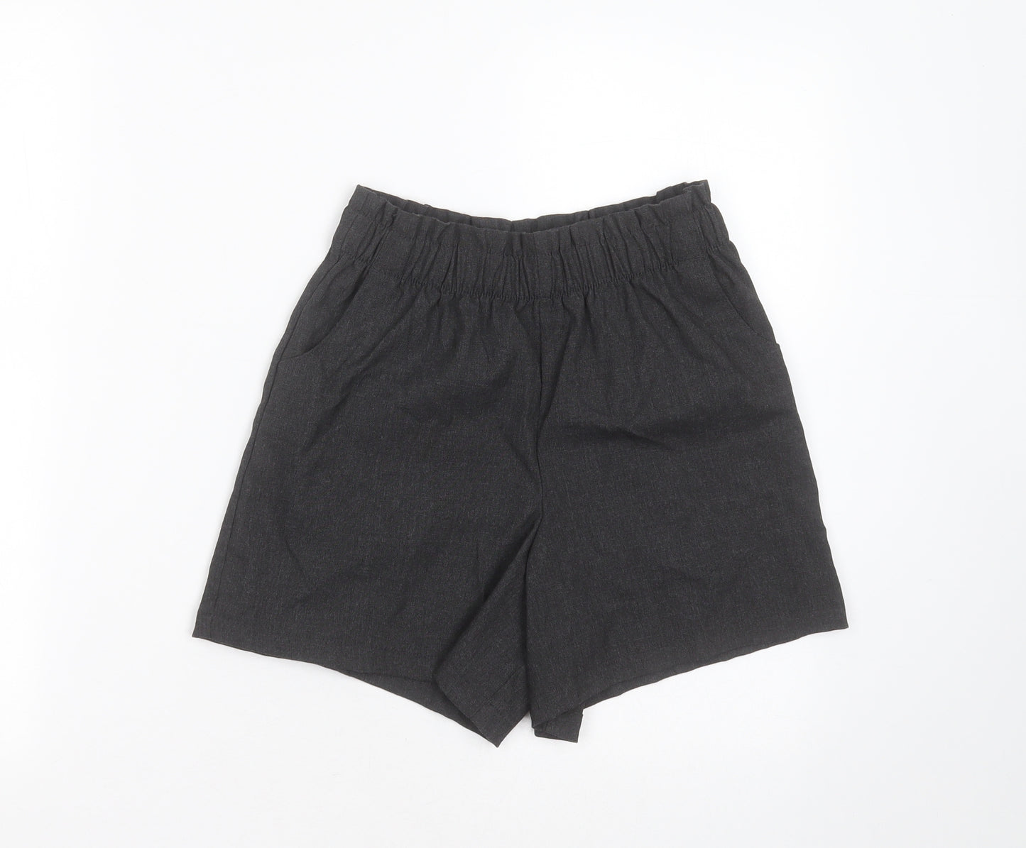 George Girls Grey  Polyester  Shorts Size 11-12 Years  Regular  - school