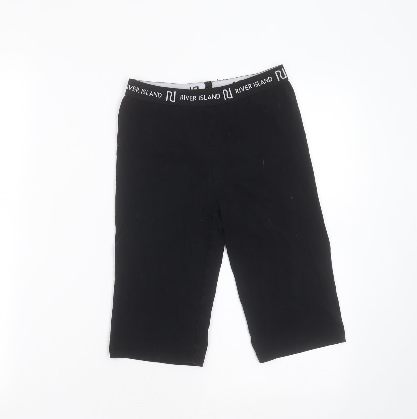 River Island Girls Black  Cotton Biker Shorts Size 11-12 Years  Extra-Slim  - Cycling shorts