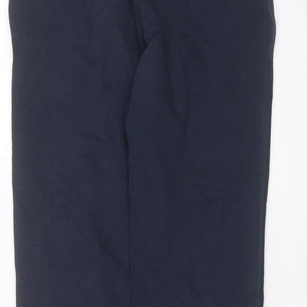 Marks and Spencer Boys Blue  Cotton Jogger Trousers Size 11 Years  Regular Drawstring
