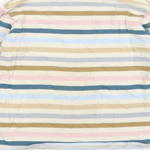 NEXT Girls Multicoloured Striped Cotton Top Pyjama Top Size 8 Years