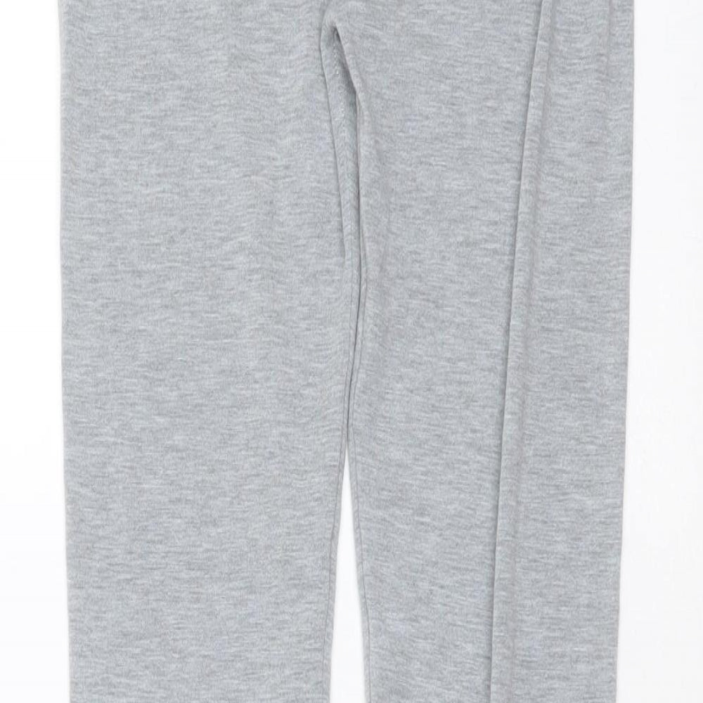 PRETTYLITTLETHING Womens Grey  Viscose Carrot Leggings Size 8 L30 in