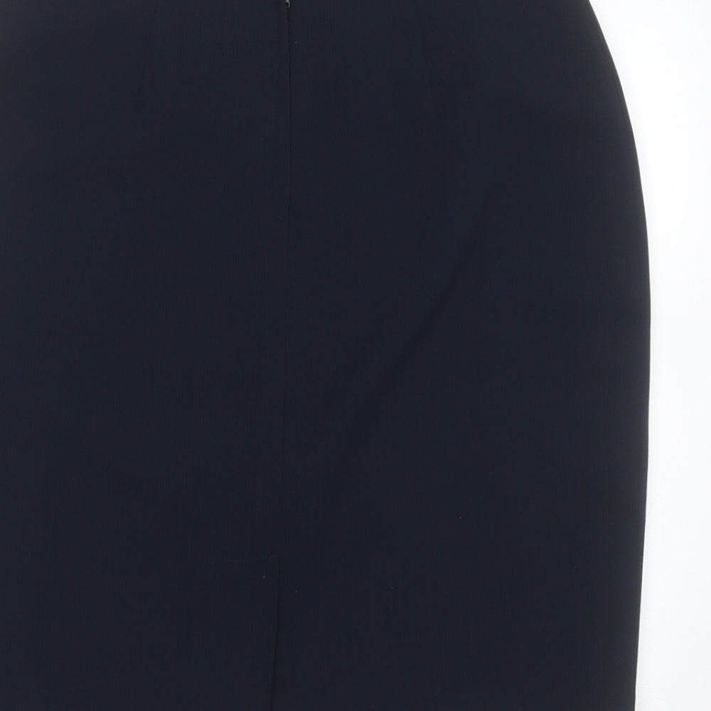 GERARD DAREL  Womens Blue Striped Polyester Straight & Pencil Skirt Size 16