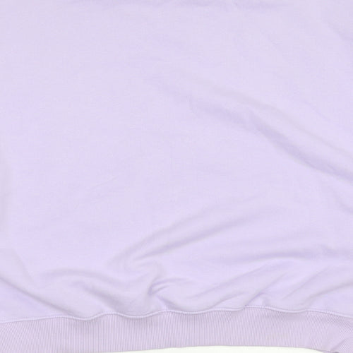 Divided by H&M Womens Purple  Cotton Pullover Sweatshirt Size L   - babes
