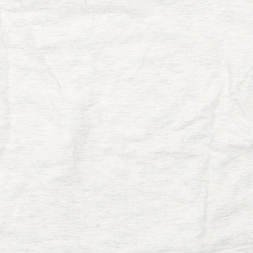 F&F Girls Grey  Cotton Basic T-Shirt Size 6-9 Months Round Neck