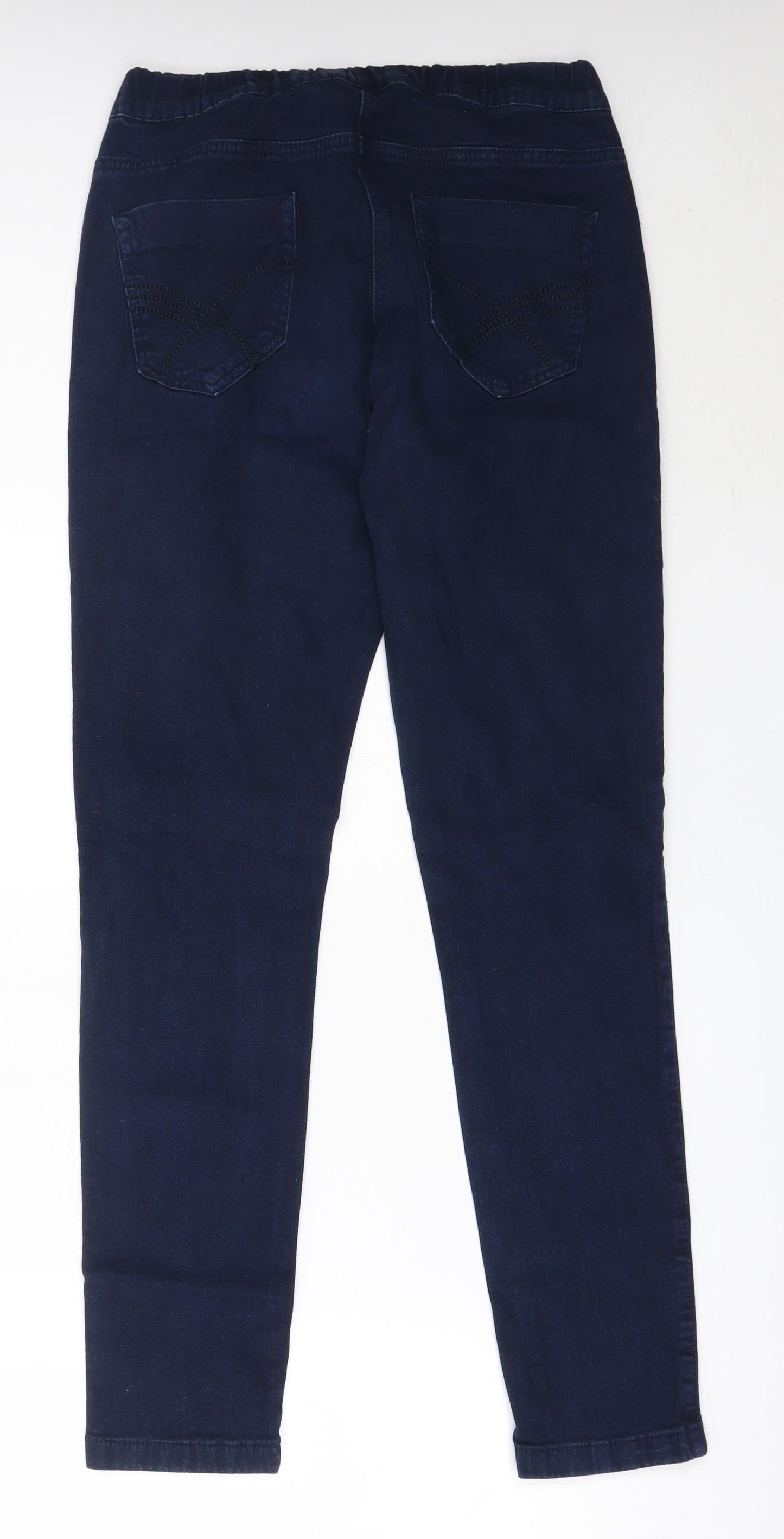 TU Womens Blue  Cotton Jegging Jeans Size 12 L29.5 in Regular
