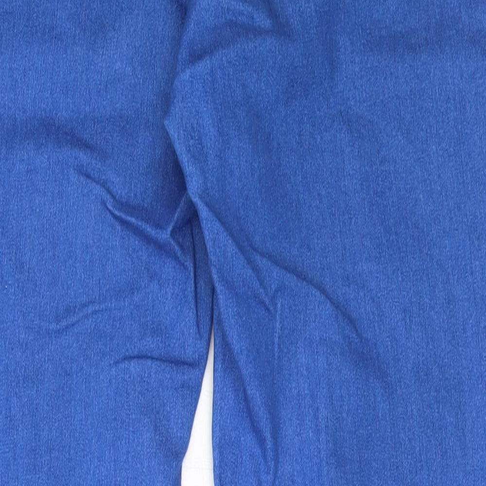 Bonmarché Womens Blue  Cotton Skinny Jeans Size 14 L29 in Regular