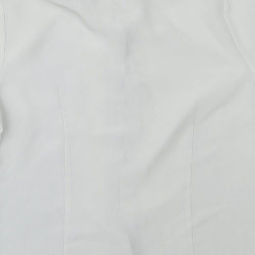 BHS Womens Grey  Polyester Basic Button-Up Size 12 Collared