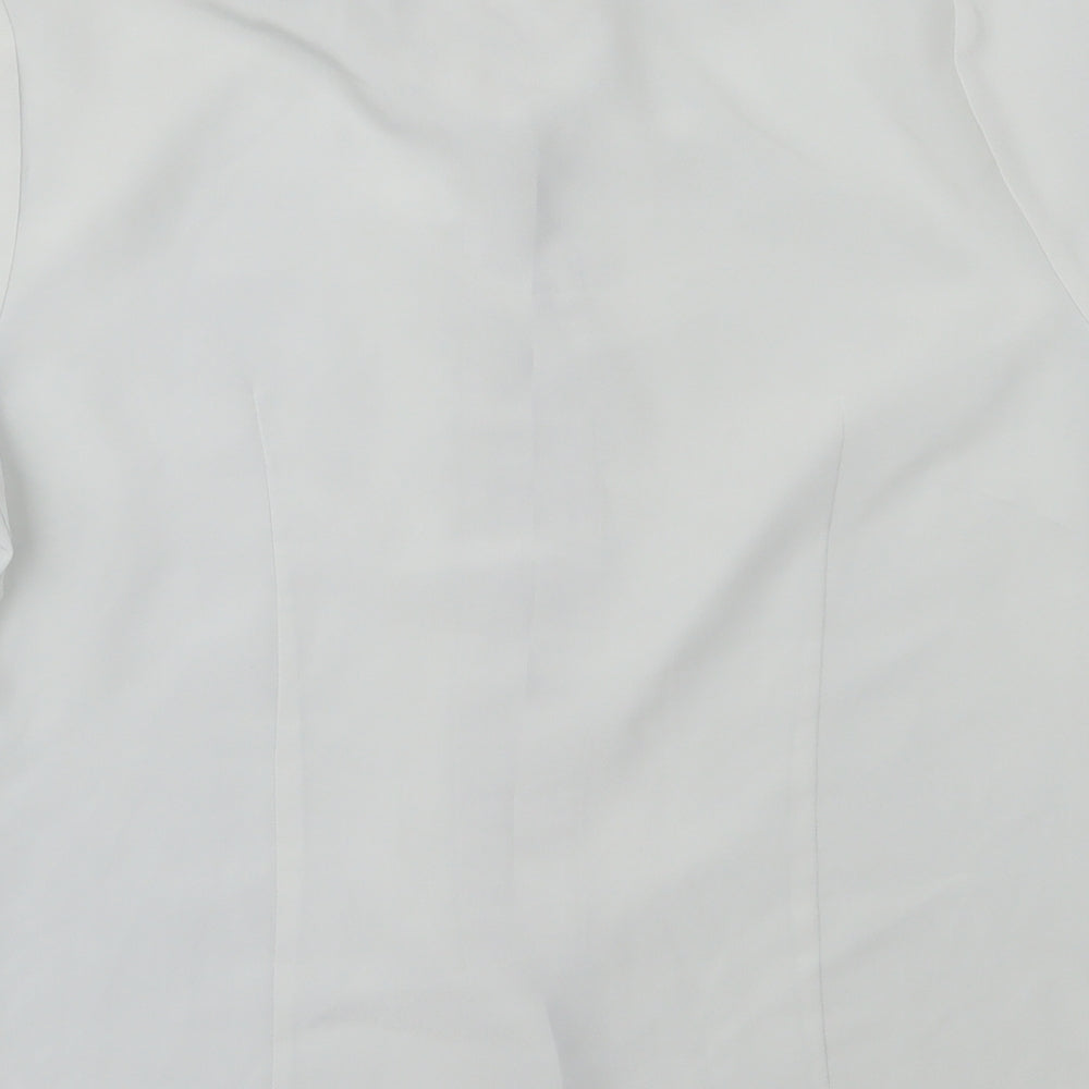 BHS Womens Grey  Polyester Basic Button-Up Size 12 Collared
